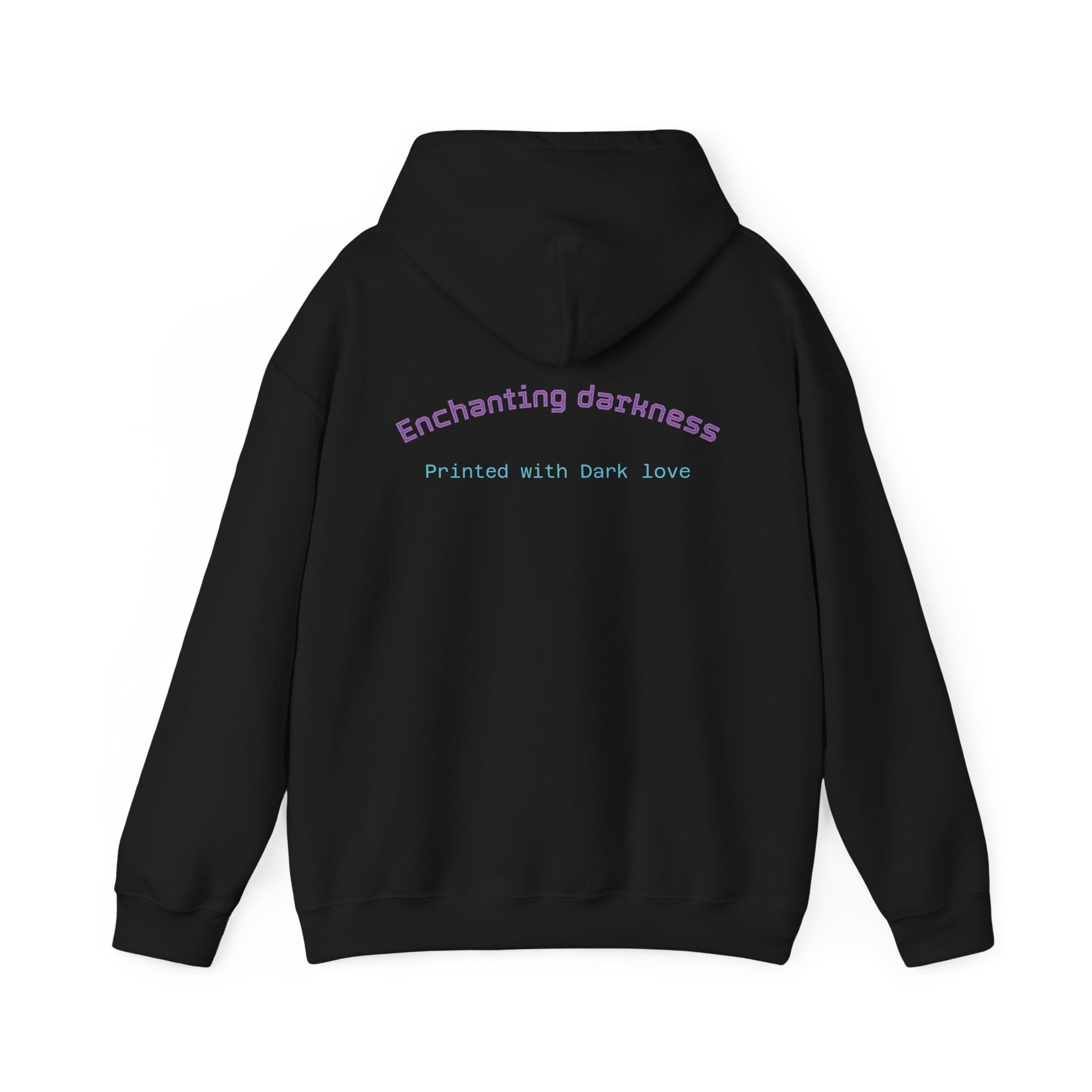Enchanting Darkness Hoodie — Gothic Moon Graphic Pullover