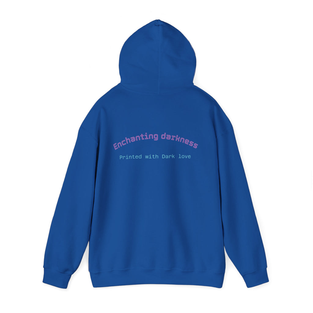 Enchanting Darkness Hoodie — Gothic Moon Graphic Pullover