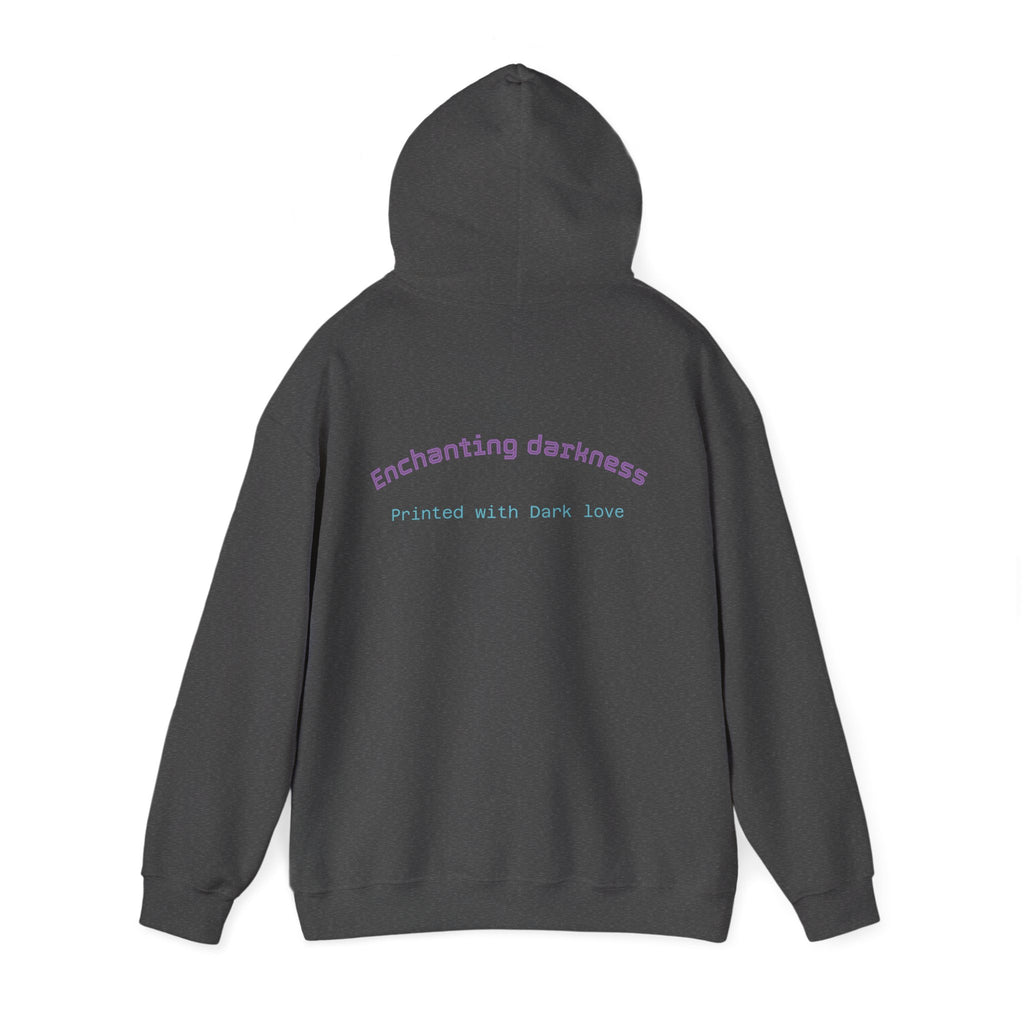 Enchanting Darkness Hoodie — Gothic Moon Graphic Pullover