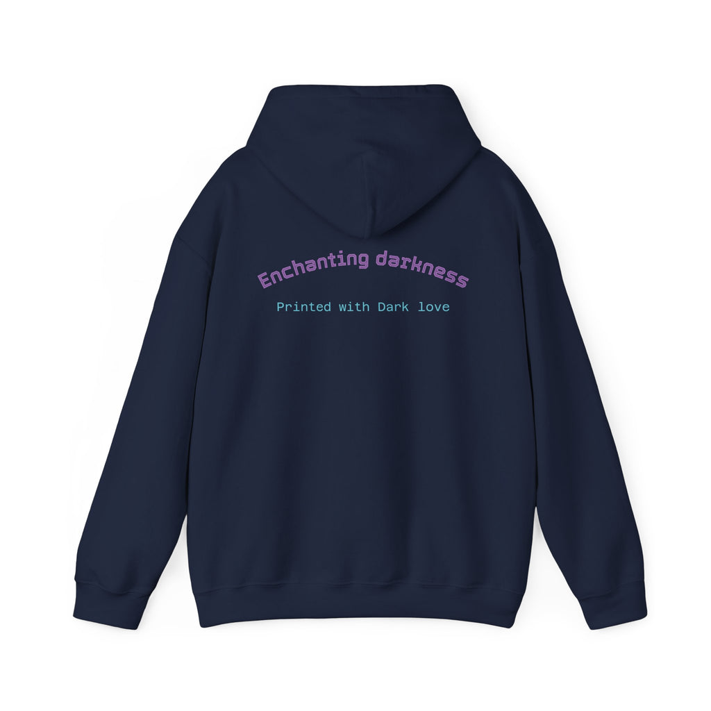 Enchanting Darkness Hoodie — Gothic Moon Graphic Pullover