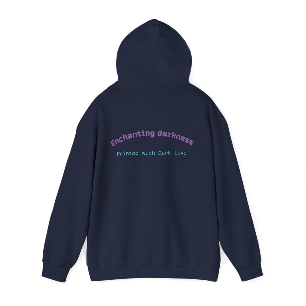 Enchanting Darkness Hoodie — Gothic Moon Graphic Pullover