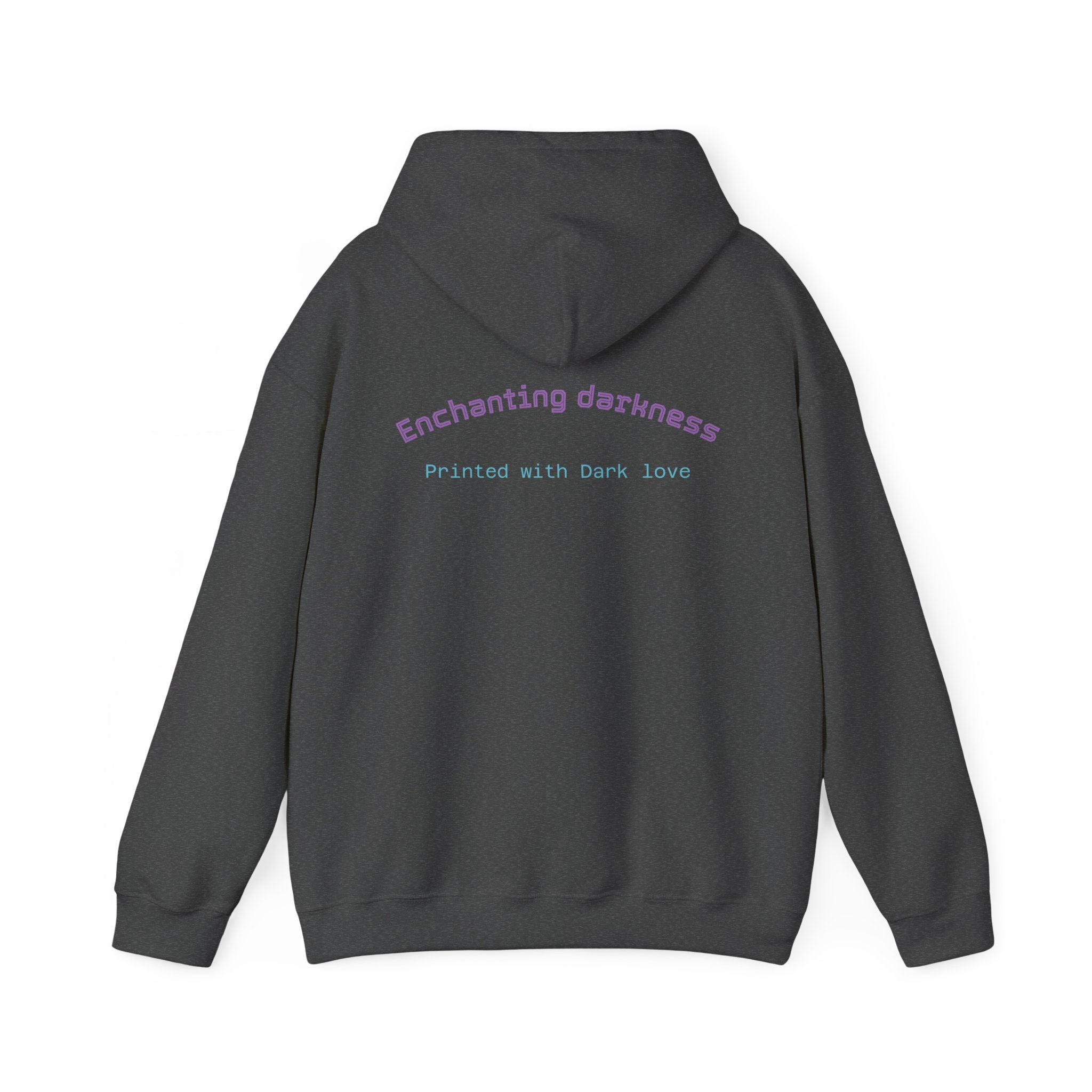 Enchanting Darkness Hoodie — Gothic Moon Graphic Pullover