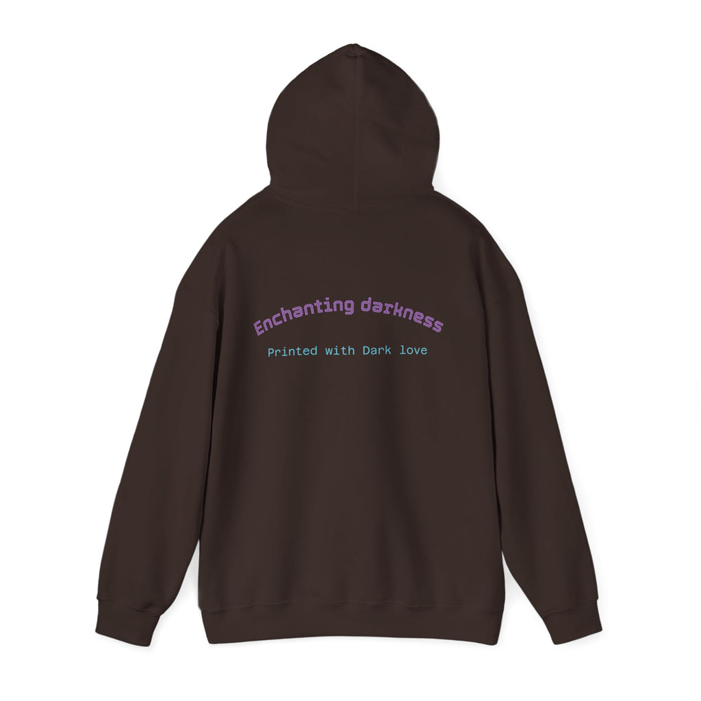 Enchanting Darkness Hoodie — Gothic Moon Graphic Pullover